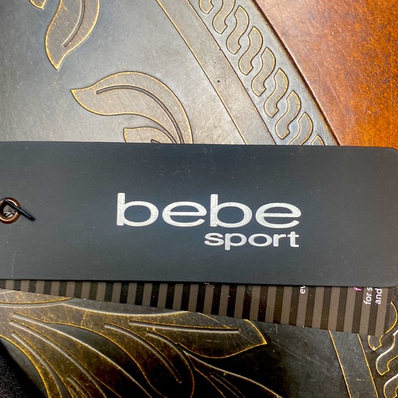 Bebe Sports Black Performance Logo Tank Top Plus Sizes - Picture 4 of 8